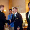Article image for: Prince Harry meets Australia captain <i class="tbold">Aaron Finch</i>