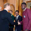Prince Harry meets Windies captain Holder 