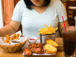 High intake of calorie-dense food when stressed