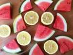 Goji berry, watermelon and lemon
