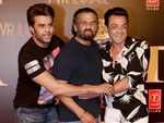 ​Manish Paul, Suniel Shetty and Bobby Deol, share a hug