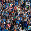 Fans come out in huge numbers to support the Indian team