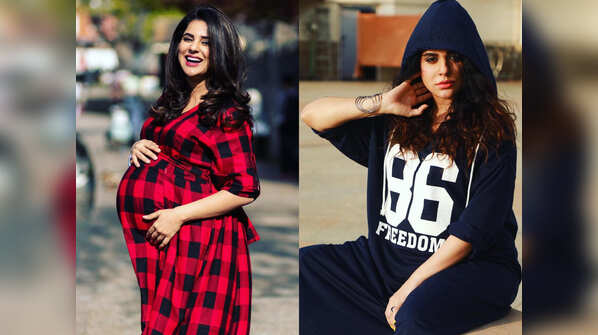 Love Ka Hai Intezaar fame Sara Arfeen Khan makes fashionable style statements in maternity wear; see pics