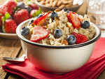 Oatmeal and berries