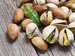 Pistachios and almonds