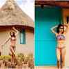 Kasam Tere Pyaar Ki actress Shamin Mannan raises the temperature in a purple bikini