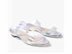 MFT Couture Clear Strap Flat Sandals