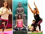 Bollywood celebrities practise yoga ahead of International Yoga Day