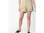 Project Eve Flat-Front Shorts with Upturned Hems