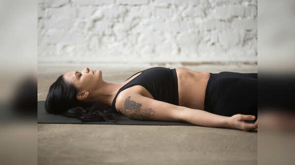 Corpse pose (Shavasana)