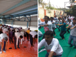 Central Railway employees observe Yoga Day