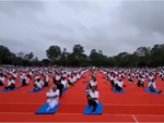 Vajubhai Vala celebrates Yoga Day with people