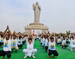 Hyderabadis celebrate International Yoga Day