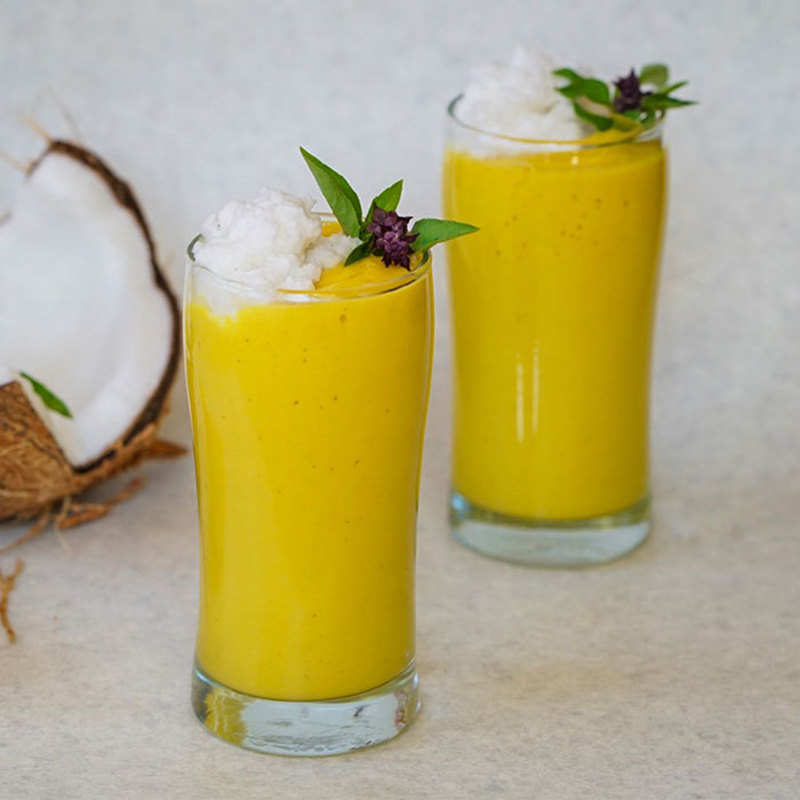 Mango Basil Colada Recipe How to Make Mango Basil Colada Recipe