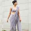 Photo: Pooja Sawant looks incredibly beautiful in a grey saree