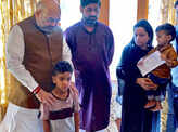 J&K: Amit Shah meets family of slain SHO Arshad Khan