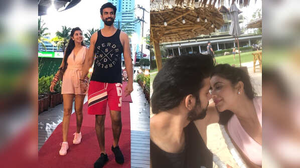 Charu Asopa and Rajeev Sen