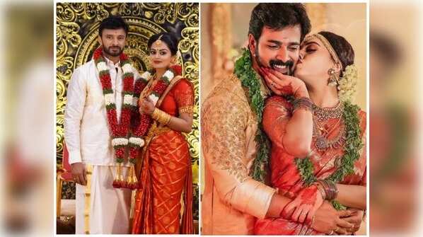 These unseen wedding pictures of Malayalam TV celebs are straight from a fairy tale