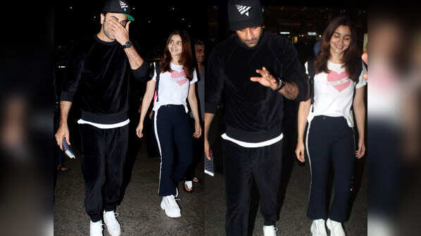 Photos: Alia Bhatt and Ranbir Kapoor are all smiles as they return from their New York holiday