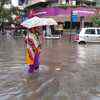 Mumbai grapples with inundated roads. Visual from Sion Guru Krupa.