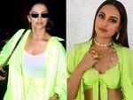 Photos: Sonakshi Sinha, Malaika Arora and Karan Johar among others rock the ‘neon’ trend
