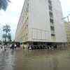 Waterlogging at Konkan Bhavan in Navi Mumbai's Belapur.