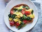 Toss in some veggies to your scrambled eggs
