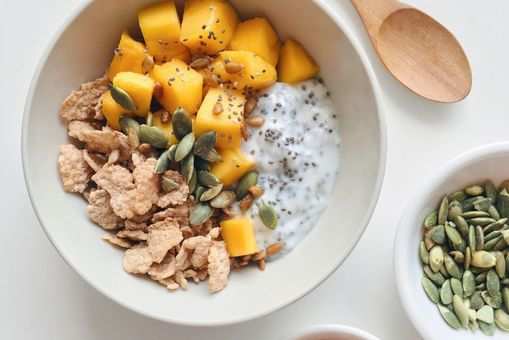 Chia Seed Bowl with Almond Milk