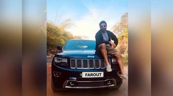 In pic: Farhan Akhtar shares the relationship of 'trust' with his car