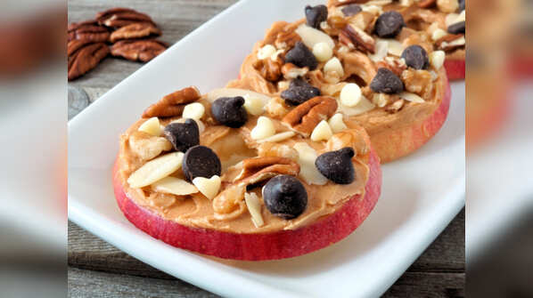 Apples with almond butter