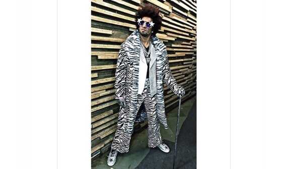 Ranveer makes heads turn with his Zebra print suit