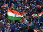 Crowd gather to cheer Team India