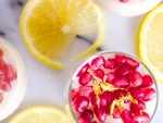 Pomegranate and lemon juice