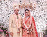 Hyderabadi cricketer Himalay Agarwal and Juhi&rsquo;s royal wedding reception