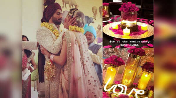 ââMira Rajput shares a glimpse from her anniversary celebrations with Shahid Kapoor