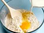 Baking Soda, milk and gram flour