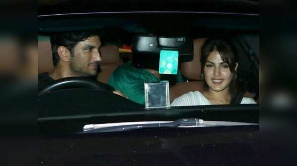 Sushant Singh Rajput and Rhea Chakraborty spotted on a dinner date