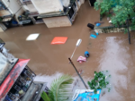 Houses, cars submerged in rainwater in Badlapur