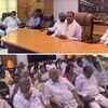 I attended Congress Legislature Party meeting held today at Vidhana Soudha with party chiefs Dinesh Gundu Rao and Eshwar Khandre: Siddaramaiah