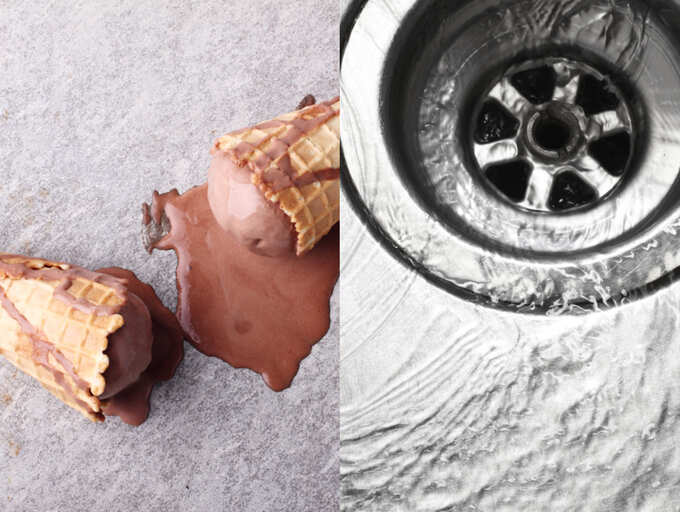 What is dirtier? Food that spilled in the kitchen sink or floor The