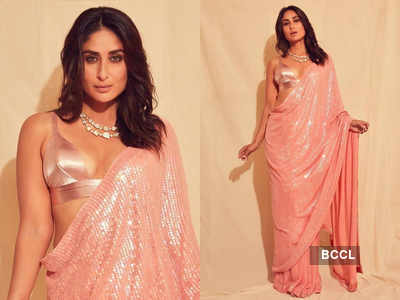 Kareena Kapoor Khan makes a shimmery appearance in the city with a