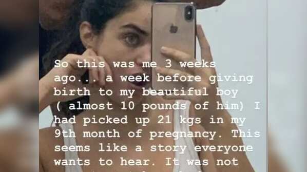 Gabriella Demetriads shocks with her post-baby body