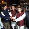 Union ministers outside Parliament after Rajya Sabha passed the resolution revoking Article 370 & 35A