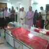 BJP leaders pay tribute to Sushma Swaraj at her residence in Delhi