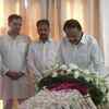 Vice-President M Venkaiah Naidu pays last respects to Bharatiya Janata Party leader Sushma Swaraj, in Delhi.