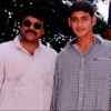 Mahesh Babu posing with Chiranjeevi