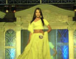 Expats walk the ramp for a fashion show