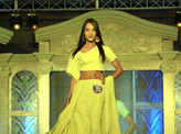 Expats walk the ramp for a fashion show
