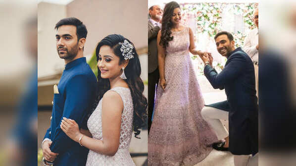 Ek Bhram - Sarvagun Sampanna Tina Philip gets engaged to Nikhil Sharma; see dreamy pics from the ceremony