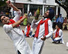 Students stage street play on water conservation